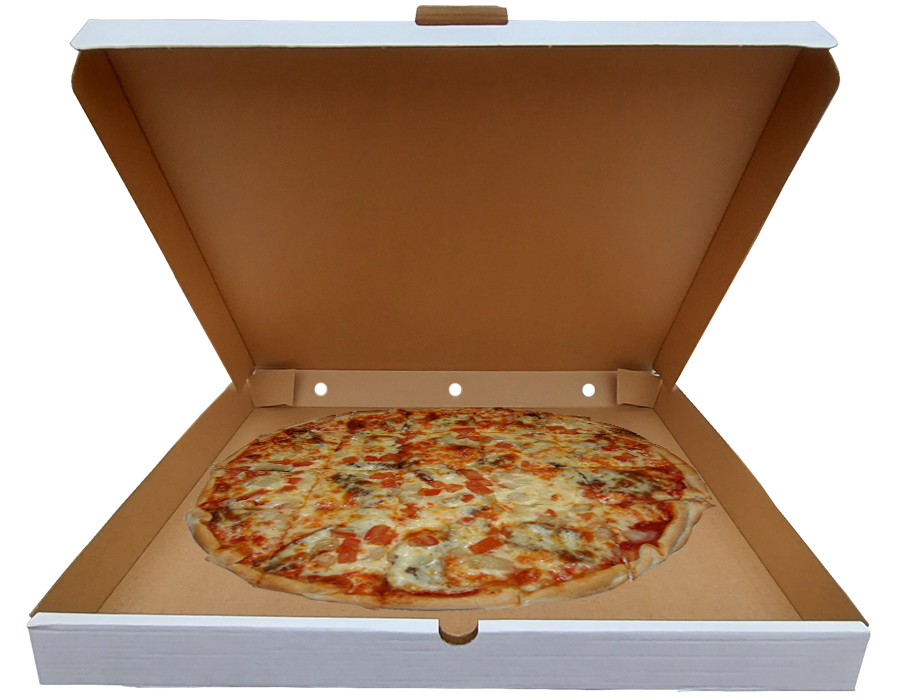 Pizza & Balık Kutusu 42.5X42.5X4 (cm) Beyaz