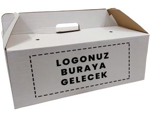 Pide & Lahmacun Kutusu 36X28X13 (cm) Beyaz