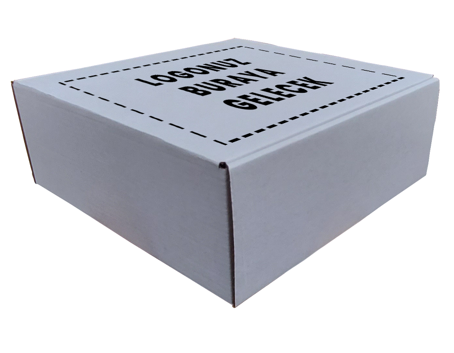 E-Ticaret Kutusu 21.5X21.5X8 (cm) Beyaz