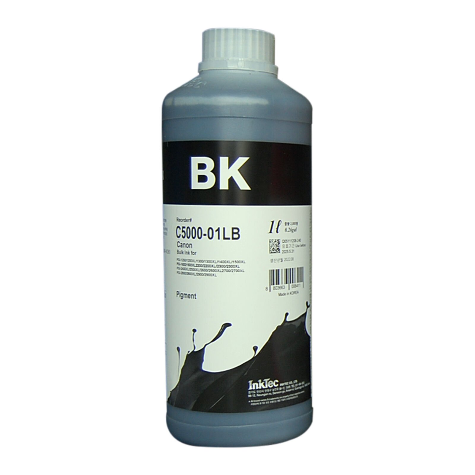 InkTec Siyah Pigment Mürekkep Canon Maxify Uyumlu - 1 Litre