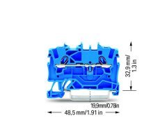 2001-1204 1,5mm² Mavi Ray Klemens ( 100 Adet )