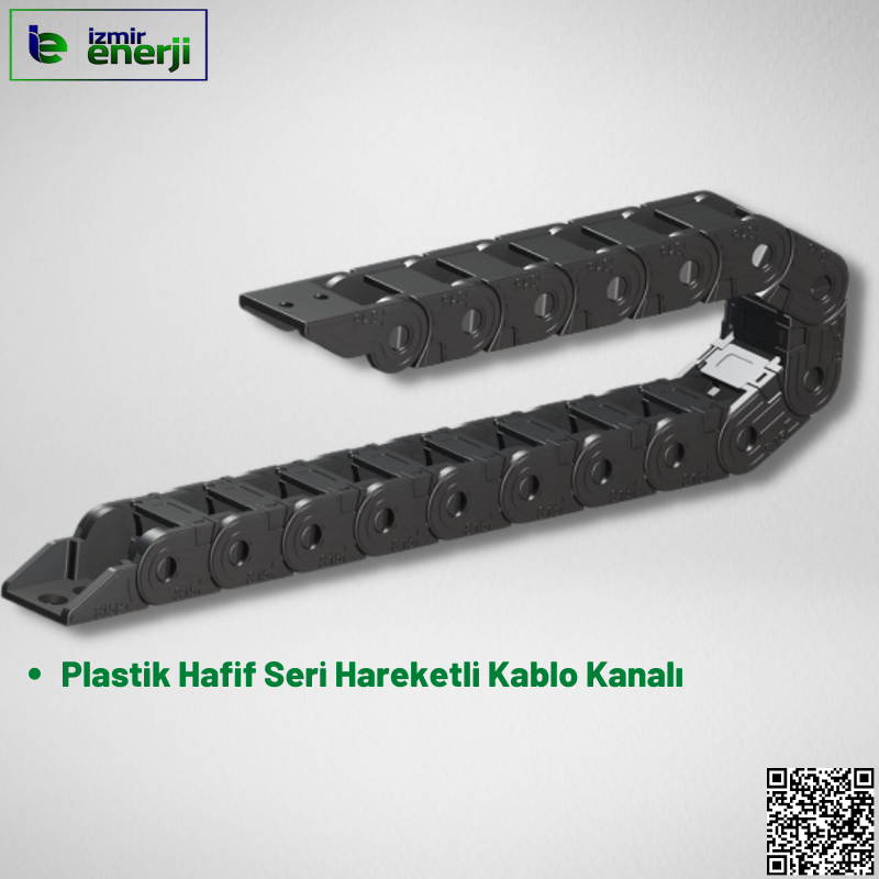 S15 Plastik Hafif Seri 15x15 Hareketli Kablo Kanalı