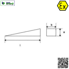 Kıvılcım Çıkarmaz Ex-Proof 13 x 25mm / 150mm Flanş Kıskı