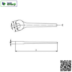 Non-Sparking 1/2 Ex-Proof Open Mouth Keys