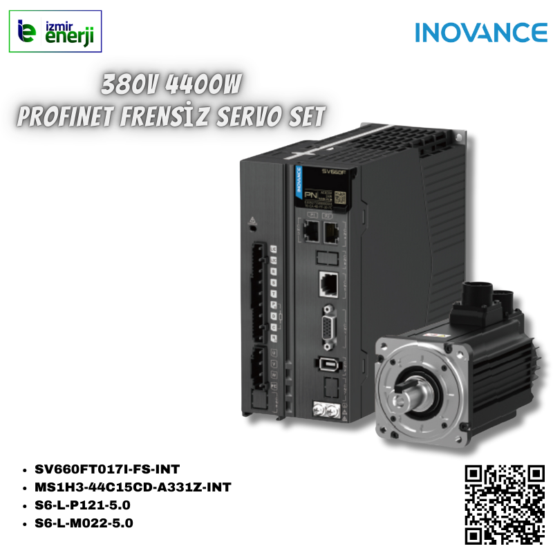 INOVANCE 4400W Profinet 5mt Kablolu Frensiz Servo Set ( 380V )