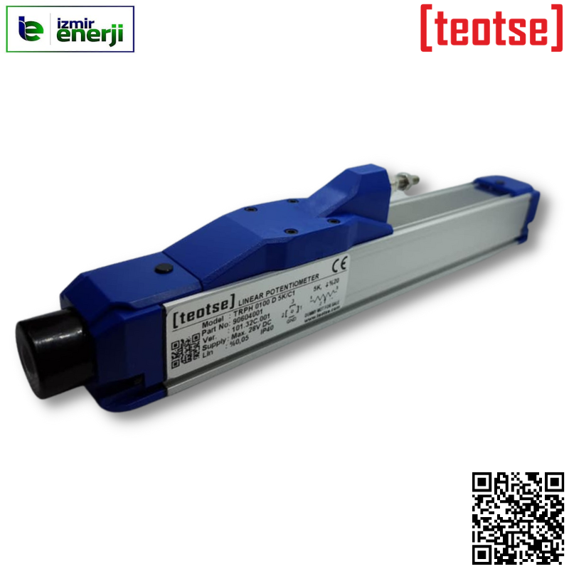 Kızaklı Tip Lineer Cetveller 15-30 V DC Max. Girişi Çal. Boyu 200mm 5 kOhm