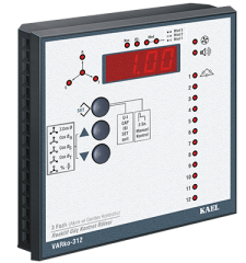 VARko-312 AG  Kompanzasyonu ve   Dengesiz Yüklü İşletmeler için SVC uyumlu Reaktif Güç Kontrol Rölesi