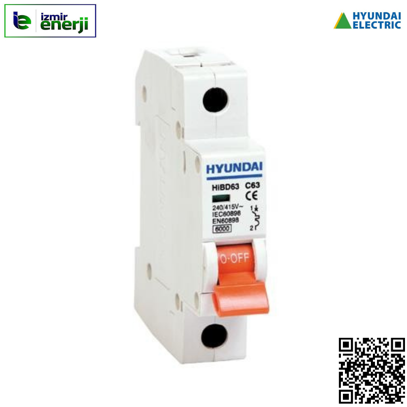 HİBD 63N 1P/4A-C Otomatik Sigorta 6kA 1 x 4A