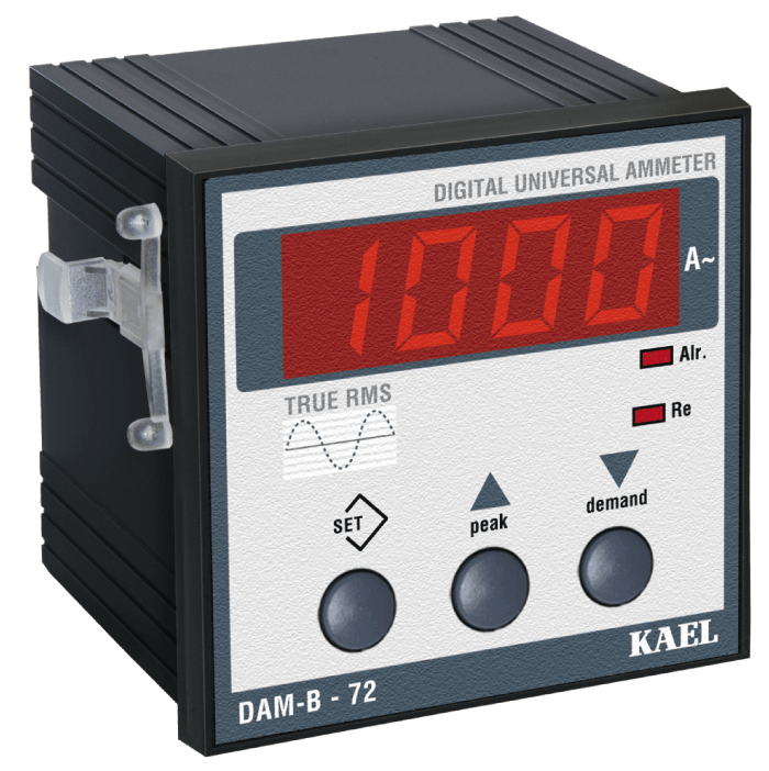 DAM-B-72 AC Universal Ampermetre Aşırı Akım Setli