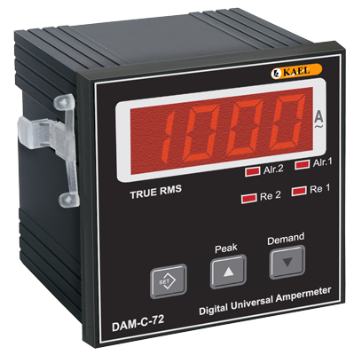 DAM-C-72 AC Universal Ampermetre Aşırı & Düşük Akım Setli