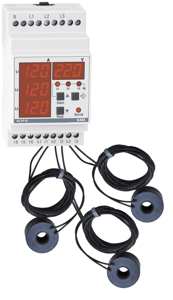 ke-DP-01-100A 3 Faz Gerilim ve Akım Koruma Rölesi 100 A