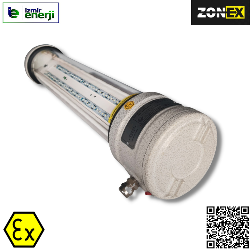 2 X 16W Exproof Acil Kitli Led Armatür Zone 1 ( Led Tube Kısa )