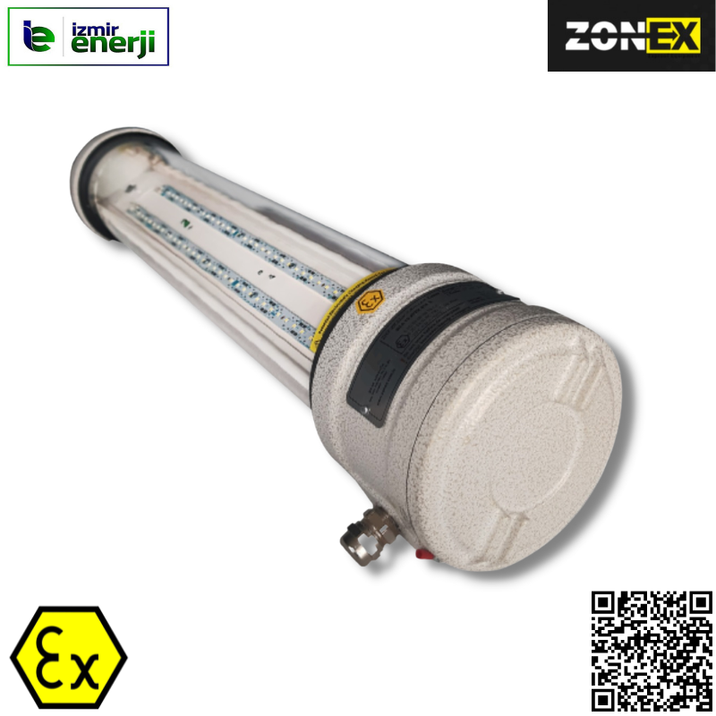 44W Exproof Led Armatür Zone 1 ( Led Dizgi Uzun )