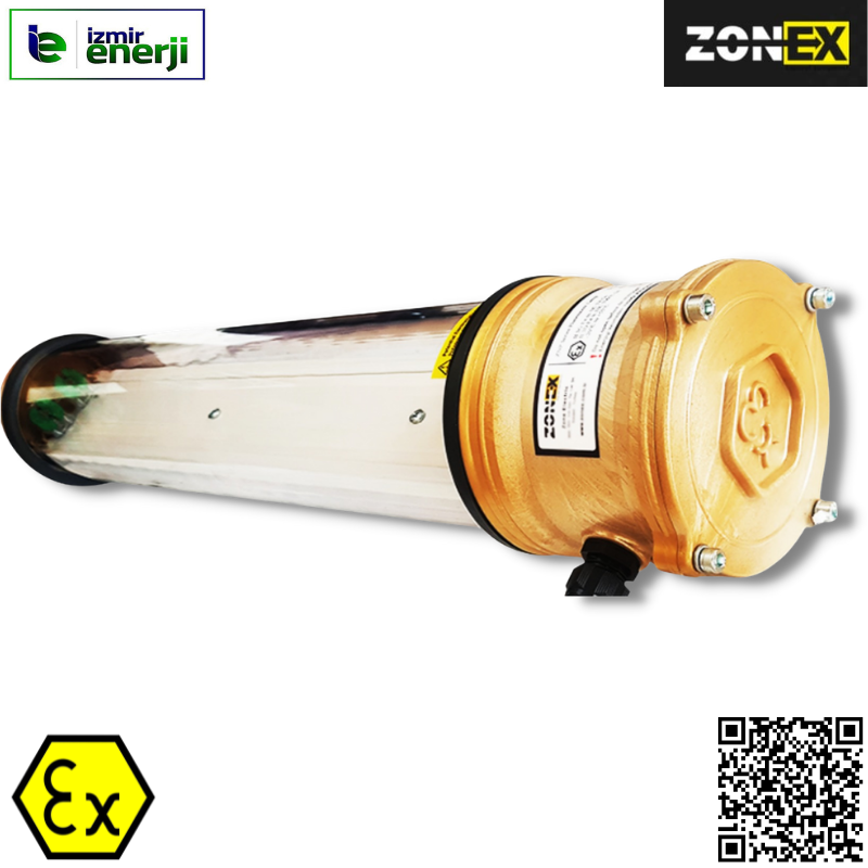 2 X 18W Exproof Luminaire Zone 2 (Fluorescent Can Be Installed)