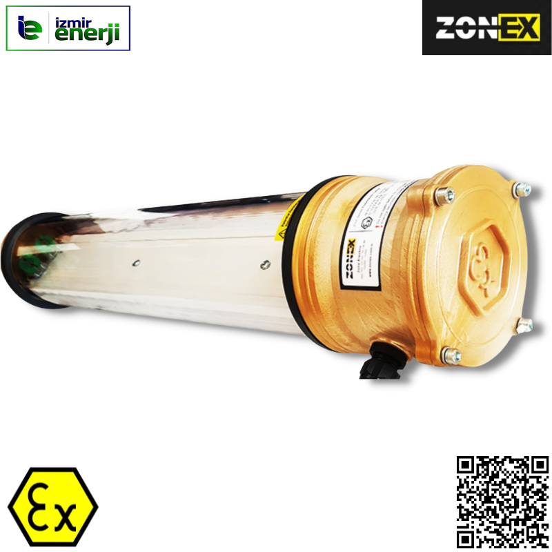 2 X 16W Exproof Acil Kitli Armatür Zone 2 ( Led Tube )