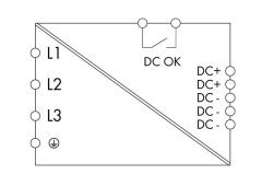 787-740 3 faz Giriş AC 325V .575V 24 VDC/ 12,5 A, paralelleme, DC ok sinyali