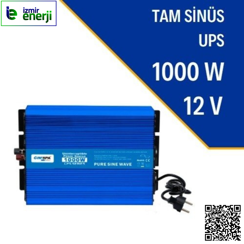 1000W-12V TAM SİNÜS İNVERTER (UPS)