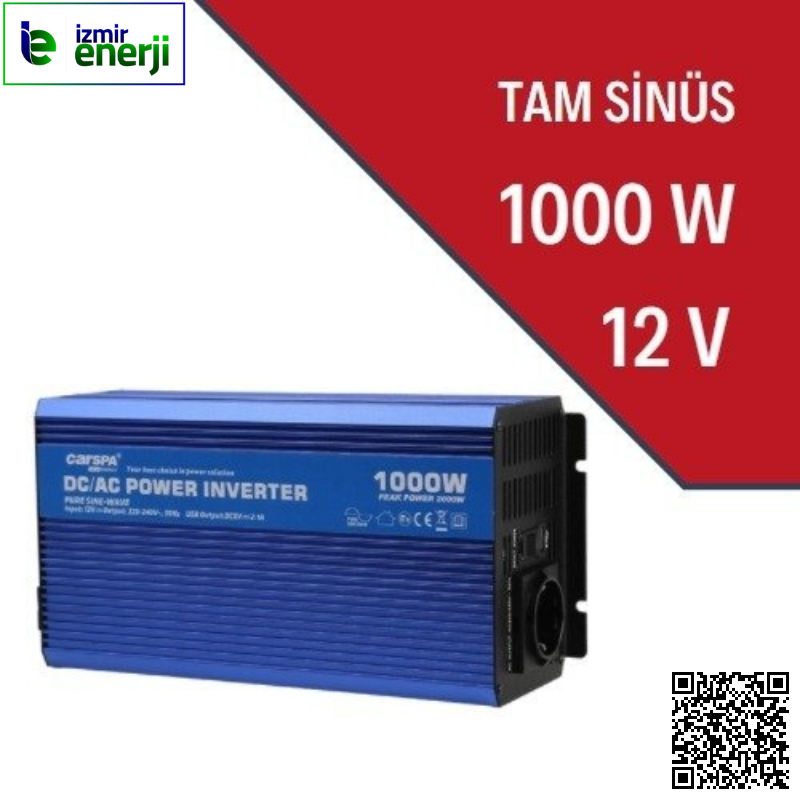 1000W-12V TAM SİNÜS İNVERTER