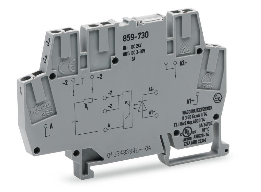 859-730 Giriş: DC 24 V, çıkış: DC 24 V / 3 A