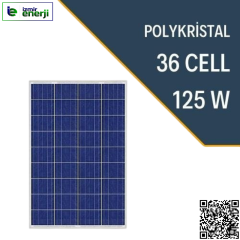 125W POLYKRİSTAL Güneş Paneli