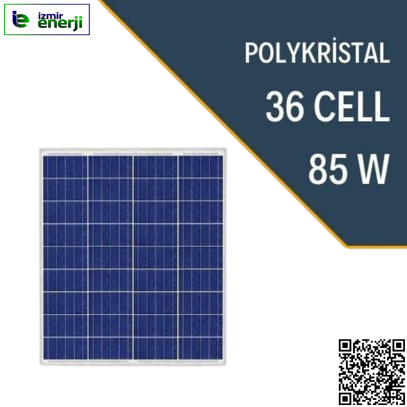 85W POLYKRİSTAL Güneş Paneli