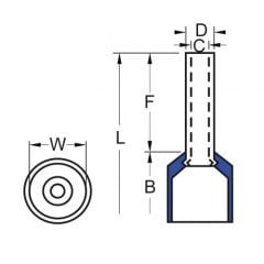 UY-2060 6mm² İzoleli Yüzsük ( 1 Kutu / 250 Adet )