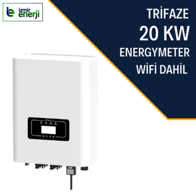 20KW ON-GRİD Trifaze Energymetre Wife DAHİL İnverter