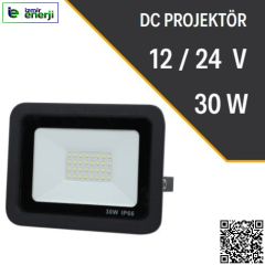 30W DC Projektör 12V/24V