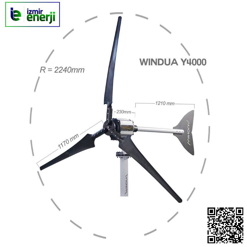 Y4000 (4 KW) Yatay Eksenli Rüzgar Türbini