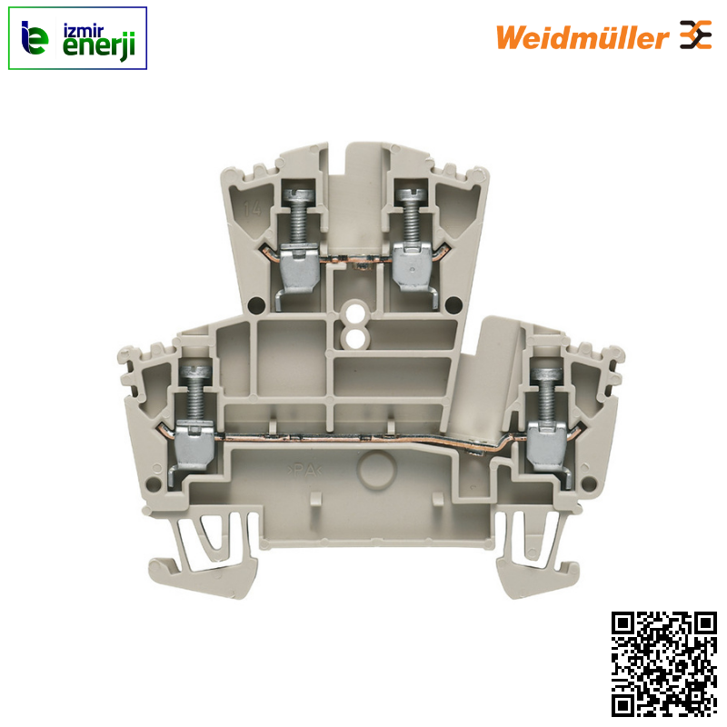 WDK 2.5 0,05-4mm² İki Katlı Vidalı Klemens ( 1 Kutu / 100 Adet )