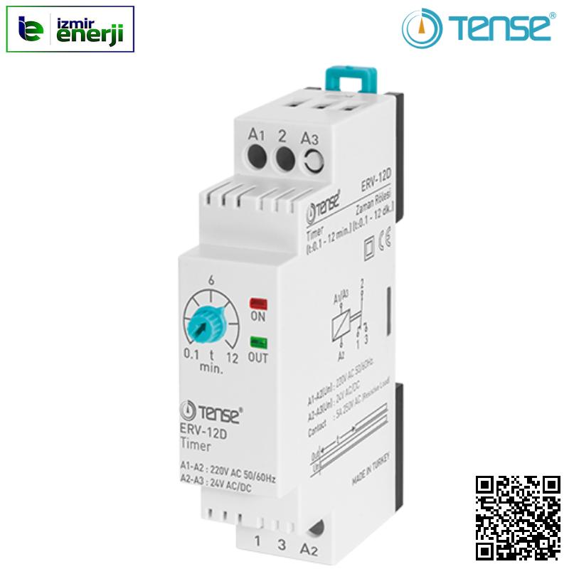 ERV-12D Çekmede Gecikmeli Zaman Rölesi
