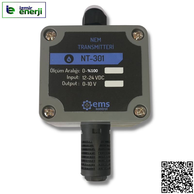 NT 301 NEM TRANSMİTTERİ 0-10V , 0-100% ,12-24V DC