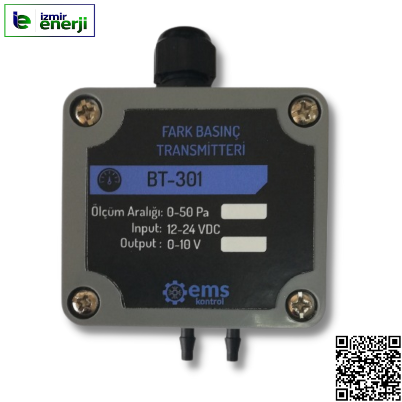 BT 341 FARK BASINÇ TRANSMİTTERİ 4-20mA , 0-100 PA , 12-24V DC