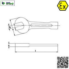 Kıvılcım Çıkarmaz Ex-Proof 115 x 560 Çatal Çakma Anahtar