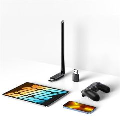 UGREEN 90339 CM496 AC650 5GHz 433Mbps / 2.4GHz 200Mbps Dual Band USB 2.0 Wi-Fi Adaptör