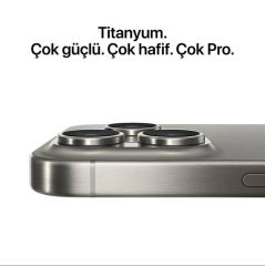 APPLE iPhone 15 Pro Max 1TB Siyah Titanium Cep Telefonu MU7G3TU/A (Apple TÜRKİYE Garantili)