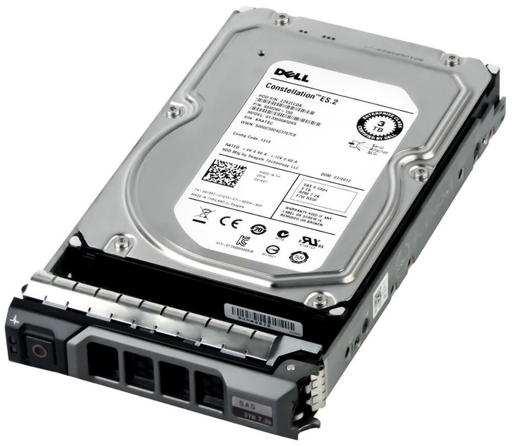 Dell 3TB 3.5- 6G SAS 7.2K HOT PLUG 091K8T Sunucu Diski