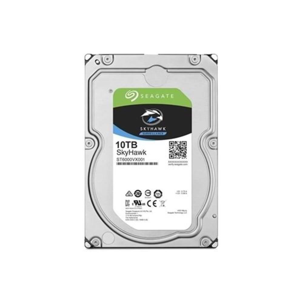 SEAGATE SkyHawk AI 10TB 7200rpm 256MB Sata3 7x24 Güvenlik 3.5'' Harddisk (ST10000VE0008)