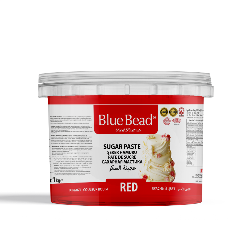 Blue Bead Kırmızı Şeker Hamuru ile Profesyonel Pasta Tasarımları