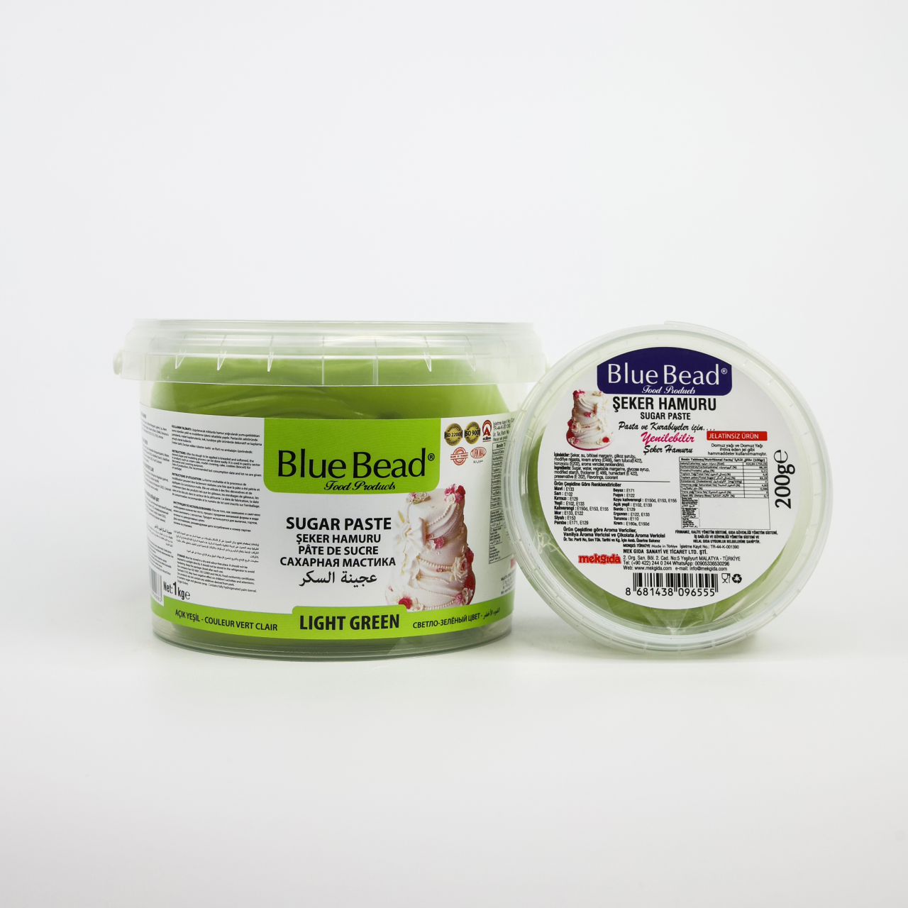 Blue Bead Şeker Hamuru Açık Yeşil 200 gr