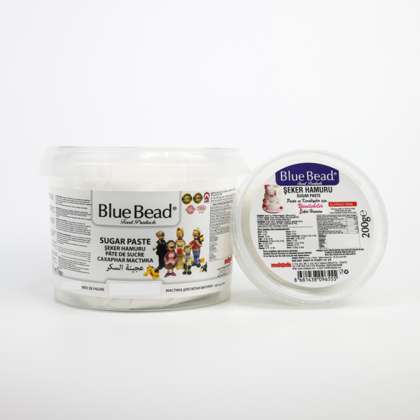Blue Bead Şeker Hamuru Beyaz 200 gr