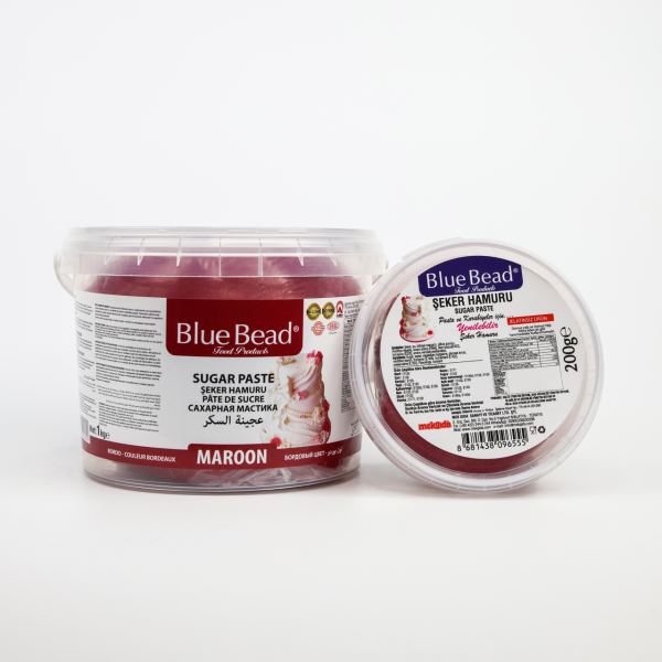 Blue Bead Bordo Şeker Hamuru 200 gr