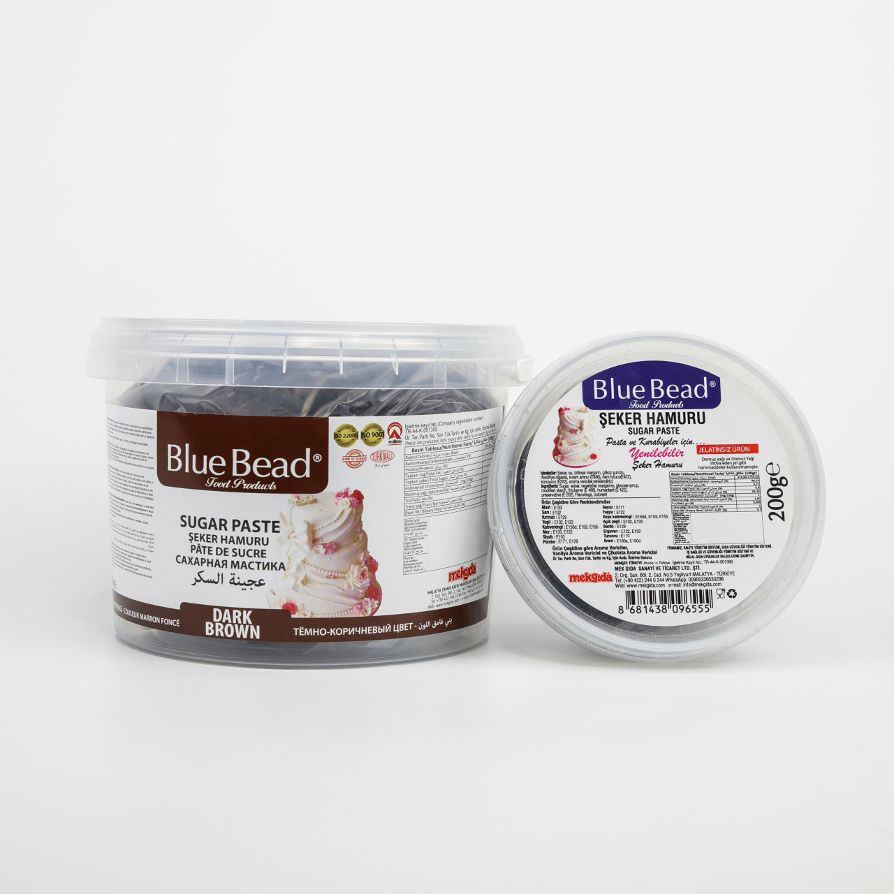 Blue Bead Şeker Hamuru Koyu Kahverengi 200 gr