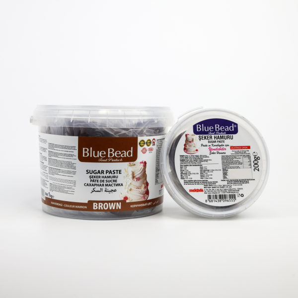 Blue Bead Şeker Hamuru Kahverengi 200 gr