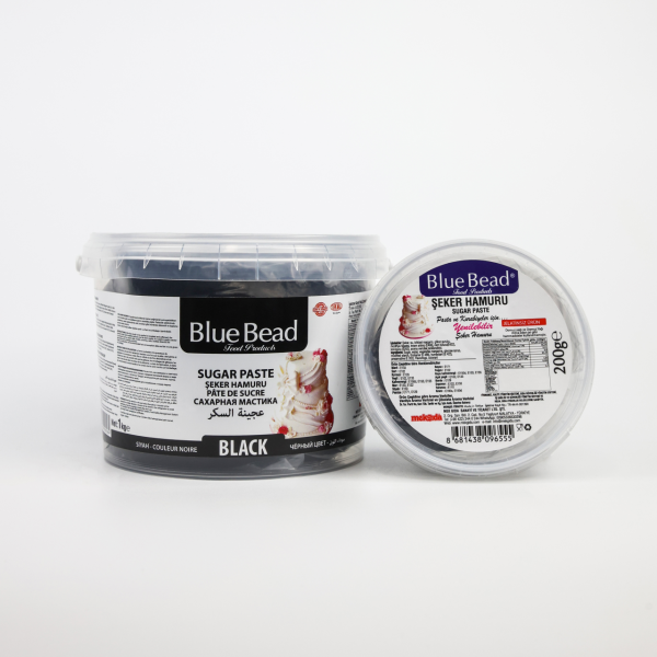 Blue Bead Şeker Hamuru Siyah 200 gr