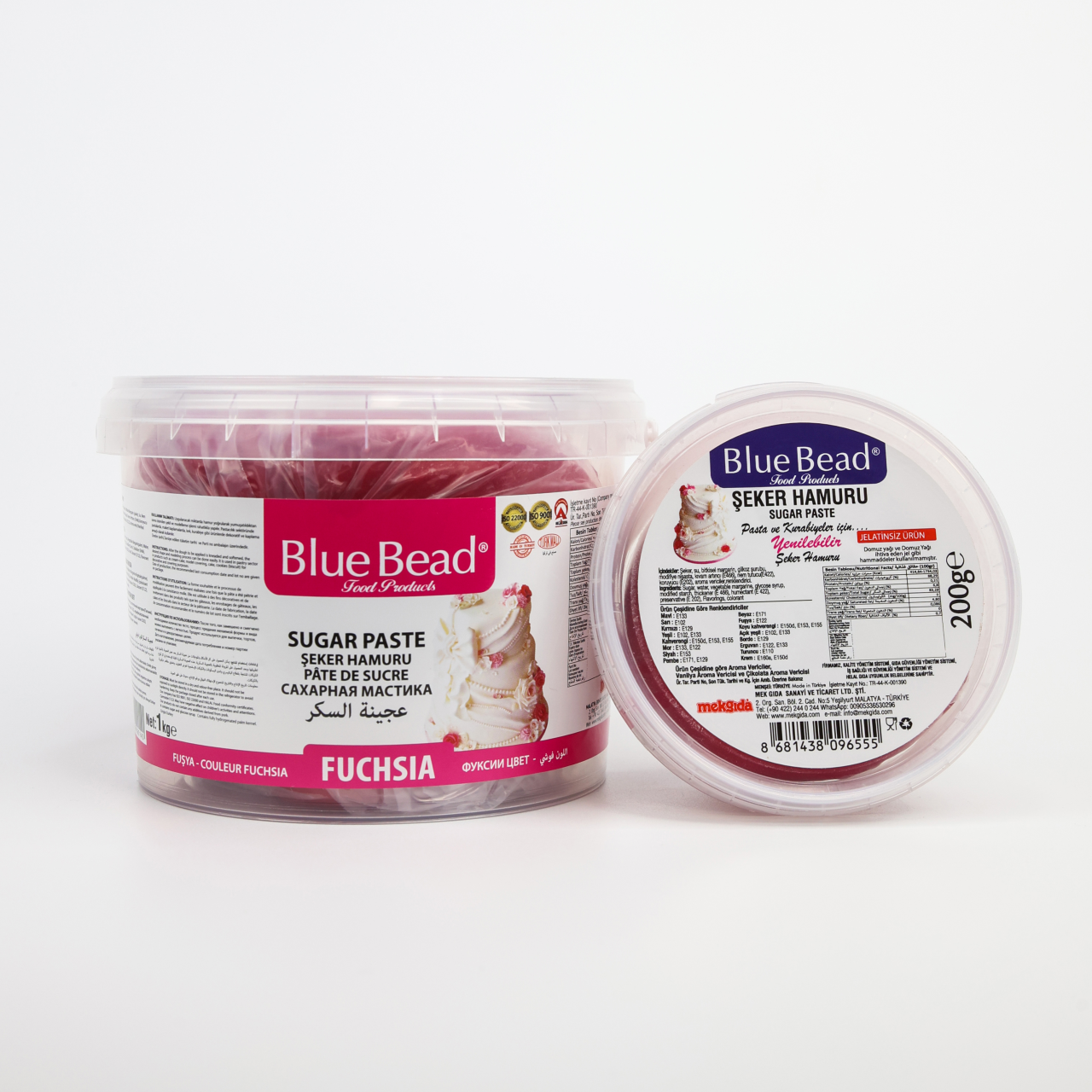 Blue Bead Şeker Hamuru Fuşya 200 gr
