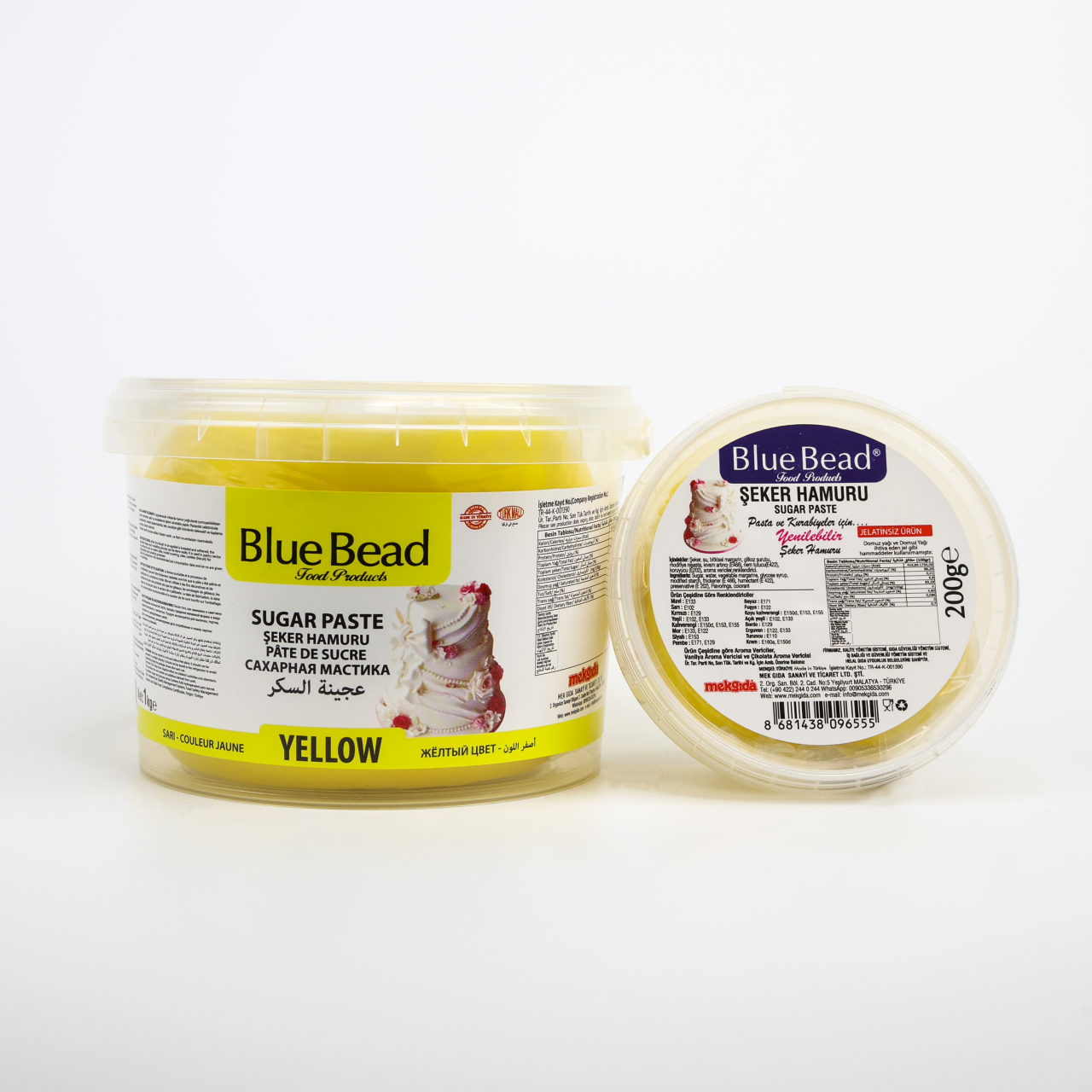 Blue Bead Şeker Hamuru Sarı 200 gr