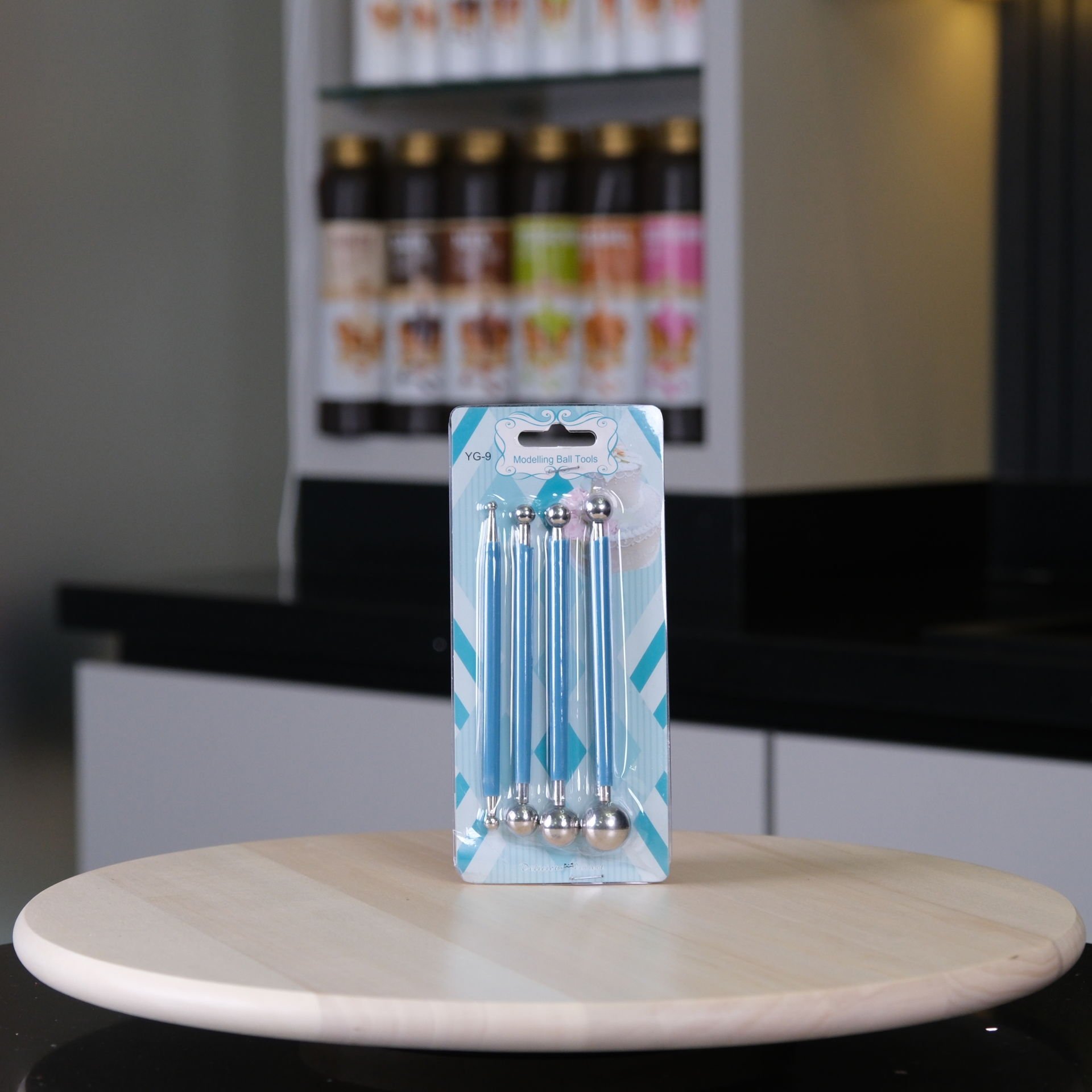 Metal Top Başlı Marzipan Set 4'Lü