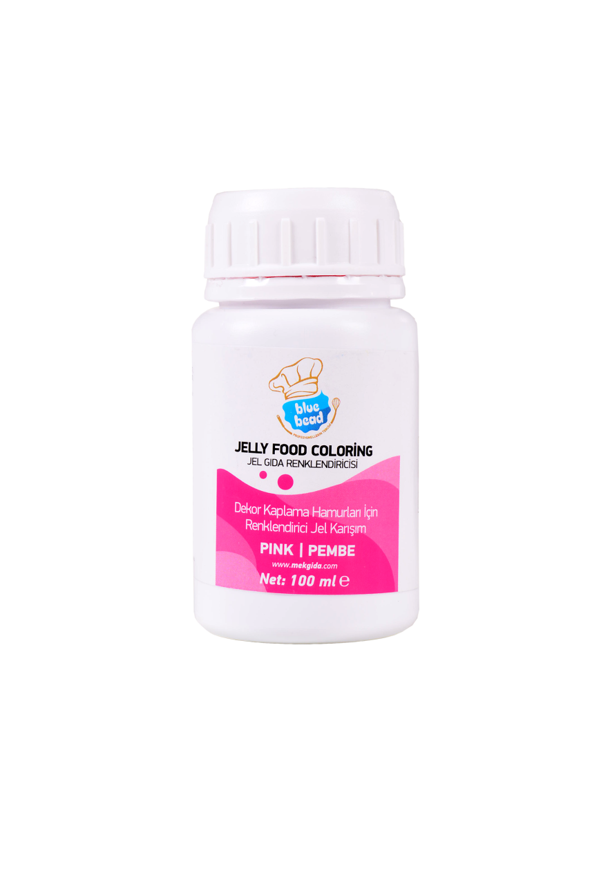 Blue Bead Pembe Jel Gıda Boyası  100 ml