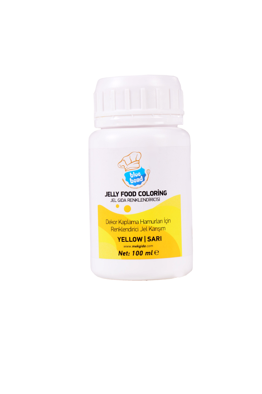 Blue Bead Sarı Jel Gıda Boyası  100 ml